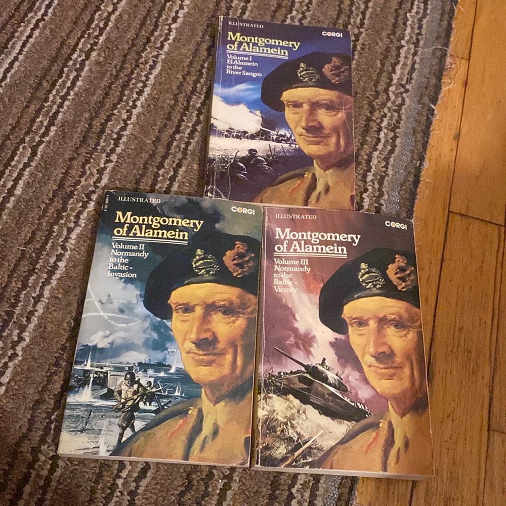Montgomery Of Alamein Trilogy 3 books 3 volumes series 
Paperback books